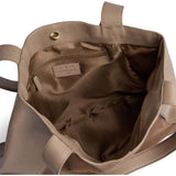 Shopper taske i ruskind og koskind / 16892 - Taupe - DEPECHE