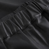 Depeche leather wear Skind nederdel i blødt skind Skirt 099 Black
