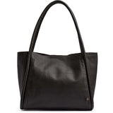 Skuldertaske i koskind med tube - stropper / 16924 - Dark brown - DEPECHE