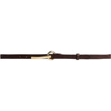 DEPECHE Smalt Bælte Belt 161 Dark brown