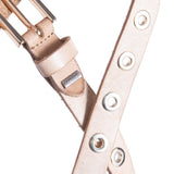 DEPECHE Smalt bælte med cool detaljer Belt 011 Sand