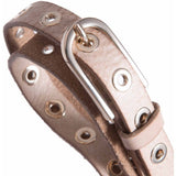 DEPECHE Smalt bælte med cool detaljer Belt 011 Sand