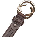 DEPECHE Smalt bælte med smukt spænde Belt 161 Dark brown