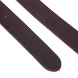 DEPECHE Smalt bælte med smukt spænde Belt 161 Dark brown