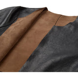 Depeche leather wear Smuk Zita 2 i 1 skindjakke Jacket 310 Mud Black combi