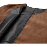 Depeche leather wear Smuk Zita 2 i 1 skindjakke Jacket 310 Mud Black combi