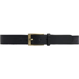 DEPECHE Smukt læderbælte Belt 154 Black/Brass