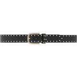 DEPECHE Smukt læderbælte med fine detaljer Belt 099 Black