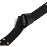 DEPECHE Statement skindbælte med nitter Belt 190 Black/Gold