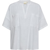 Tara bluse i hørkvalitet / 100018 - White - DEPECHE