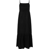 Tara hør stropkjole / 100026 - Black - DEPECHE