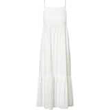 Tara hør stropkjole / 100026 - White - DEPECHE