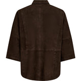 Depeche leather wear Tenna ruskindskjorte Shirt 067 Dusty brown