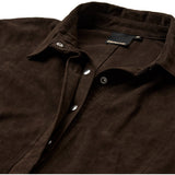Depeche leather wear Tenna ruskindskjorte Shirt 067 Dusty brown