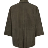 Depeche leather wear Tenna ruskindskjorte Shirt 054 Khaki
