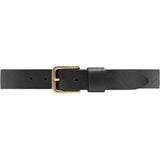 DEPECHE Tidsløs bælte i skindkvalitet Belt 154 Black/Brass