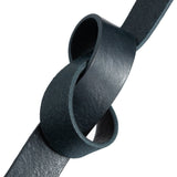 DEPECHE Tidsløs bælte i skindkvalitet Belt 101  Dark blue