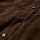Depeche leather wear Tonja oversize ruskindskjorte Shirt 067 Dusty brown