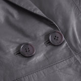 Trendy Linea blazer jakke i skind / 51148 - Antracit - DEPECHE