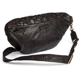 Warsaw bumbag i håndflettet skind / 16940 - Dark brown - DEPECHE