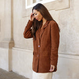 Zenia ruskindsblazer / 51260 - Cognac - DEPECHE