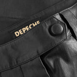 Depeche leather wear 7/8 dels chino skindbuks i lækker stretch kvalitet Pants 099 Black (Nero)