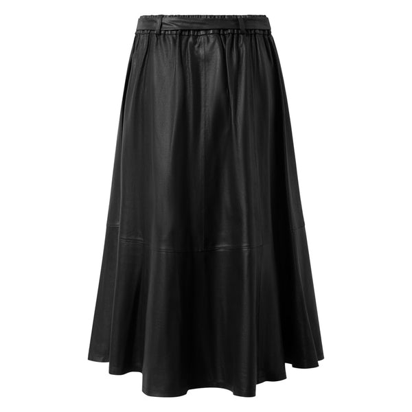 Depeche leather wear A skirt w/belt Skirts 099 Black (Nero)