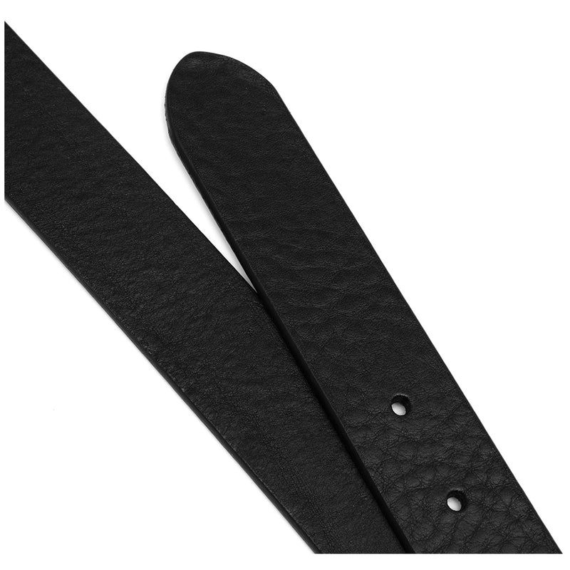 DEPECHE Bredt læderbælte i en dejlig og blød kvalitet Belts 190 Black / Gold