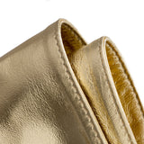 DEPECHE Bredt taljebælte i silke blødt skind Belts 206 Gold Metallic