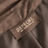 Depeche leather wear Cool ruskinds vest i blød kvalitet Jackets 007 Mud