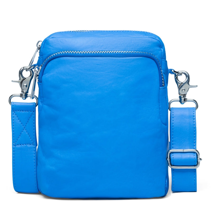 DEPECHE Crossover taske i kraftig og lækker læderkvalitet Cross over 209 French blue
