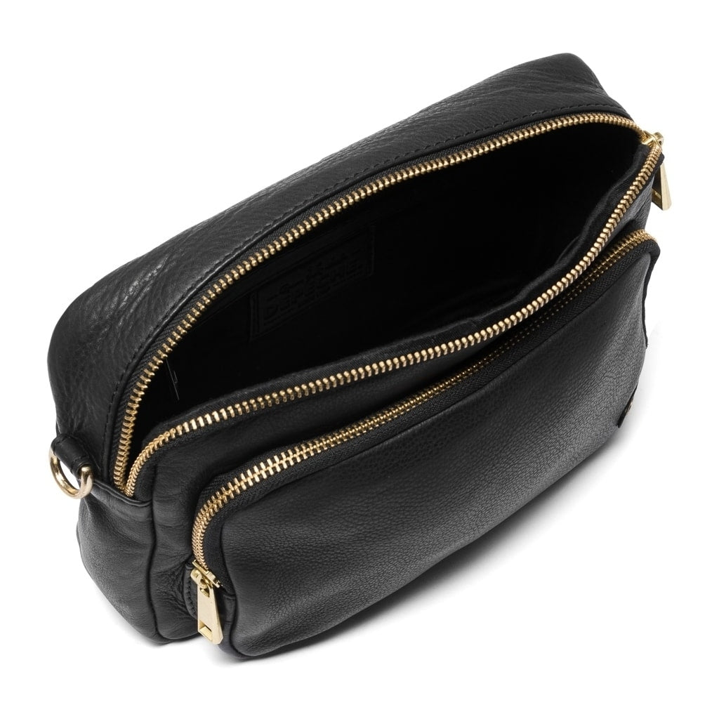 Crossover taske med front lomme / - (Nero)