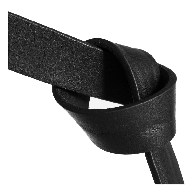 DEPECHE Dekorativt og smukt læderbælte i blød kvalitet Belts 099 Black (Nero)