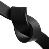 DEPECHE Eksklusivt læderbælte med smukt spænde Belts 099 Black (Nero)
