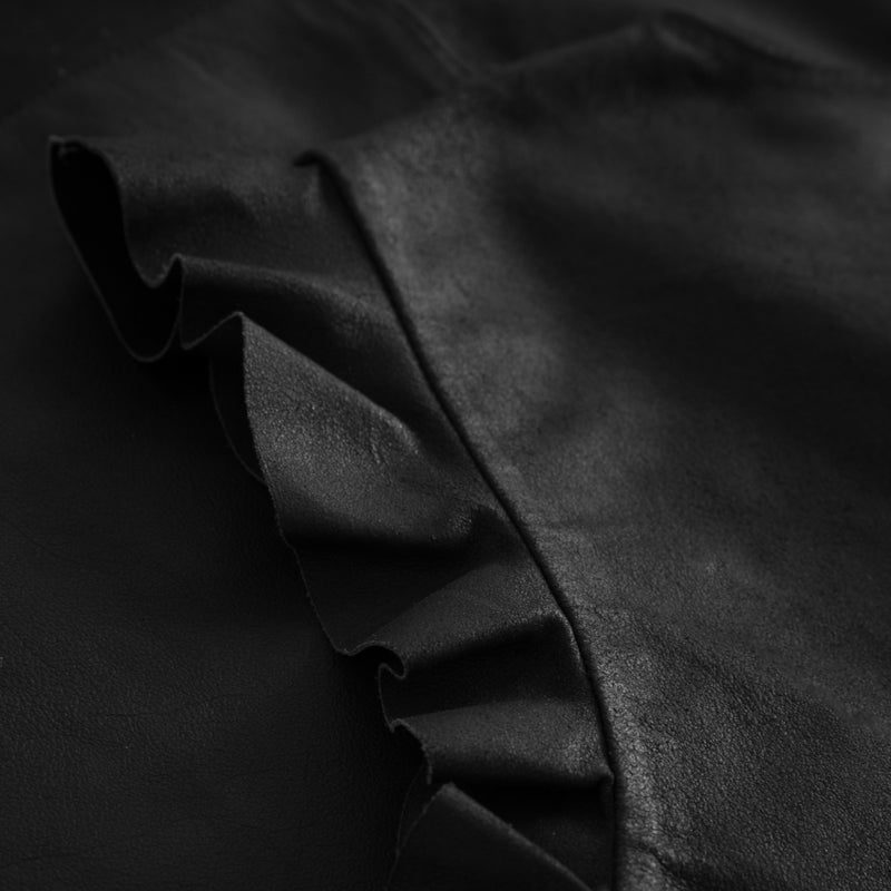 Depeche leather wear Feminin skindkjole i blød kvalitet Dresses 099 Black (Nero)
