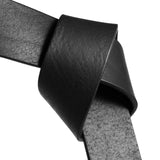 DEPECHE Jeans bælte i blød og lækker skindkvalitet Belts 099 Black (Nero)