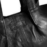 DEPECHE Klassisk skind shopper taske i tidsløst design Shopper 099 Black (Nero)