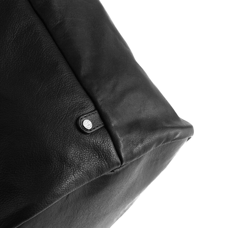 DEPECHE Læder shopper taske i en blød og slidbar kvalitet Shopper 099 Black (Nero)