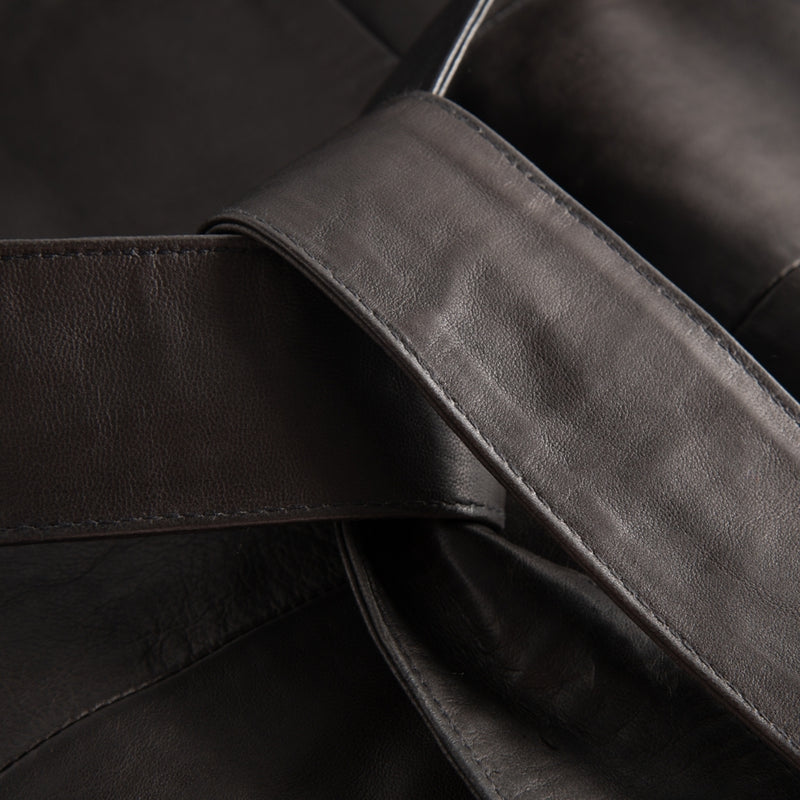 Depeche leather wear Læderjakke/ trenchcoat i en blød kvalitet Jackets 175 Charcoal