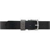 DEPECHE Læderbælte dekoreret med rhinsten Belts 099 Black (Nero)