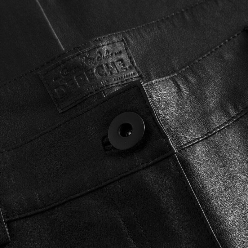 Depeche leather wear Læderbuks i blød og strækbar kvalitet Pants 099 Black (Nero)