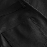 Depeche leather wear Læderbuks i blød og strækbar kvalitet Pants 099 Black (Nero)