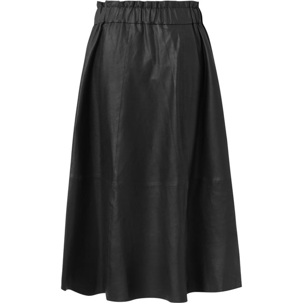 Depeche leather wear Lang Dea skindnederdel i blød kvalitet Skirts 099 Black (Nero)