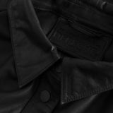 Depeche leather wear Lang skjorte/kjole i blødt skind Dresses 099 Black (Nero)