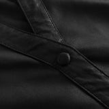 Depeche leather wear Lang skjorte/kjole i en dejlig blød læderkvalitet Dresses 099 Black (Nero)