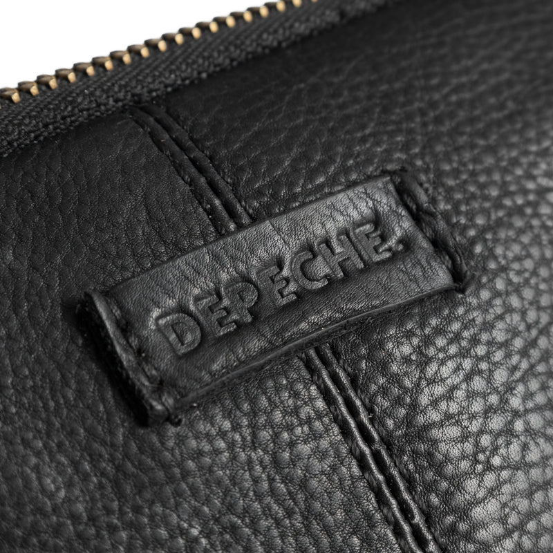 DEPECHE Lille læder clutch i klassisk og enkelt design Small bag / Clutch 099 Black (Nero)