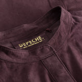 Depeche leather wear Paula skjorte/kjole i blødt ruskind Dresses 198 Dark Blossom