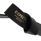 DEPECHE Skindbælte dekoreret med smuk kæde bælteloop Belts 190 Black / Gold