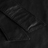 Depeche leather wear Skindkjole dekoreret med frontlommer Dresses 099 Black (Nero)