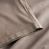 Depeche leather wear Smarte 7/8 dels baggy læderbukser med frontlommer Pants 007 Mud